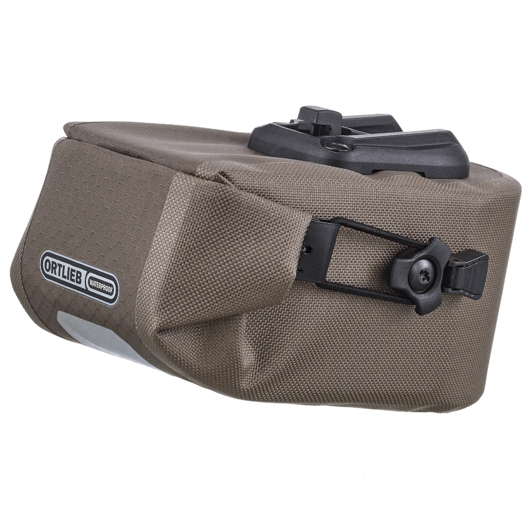 ORTLIEB Micro-Bag 0.5L in dark sand met reflecterend vlak en rolsluiting