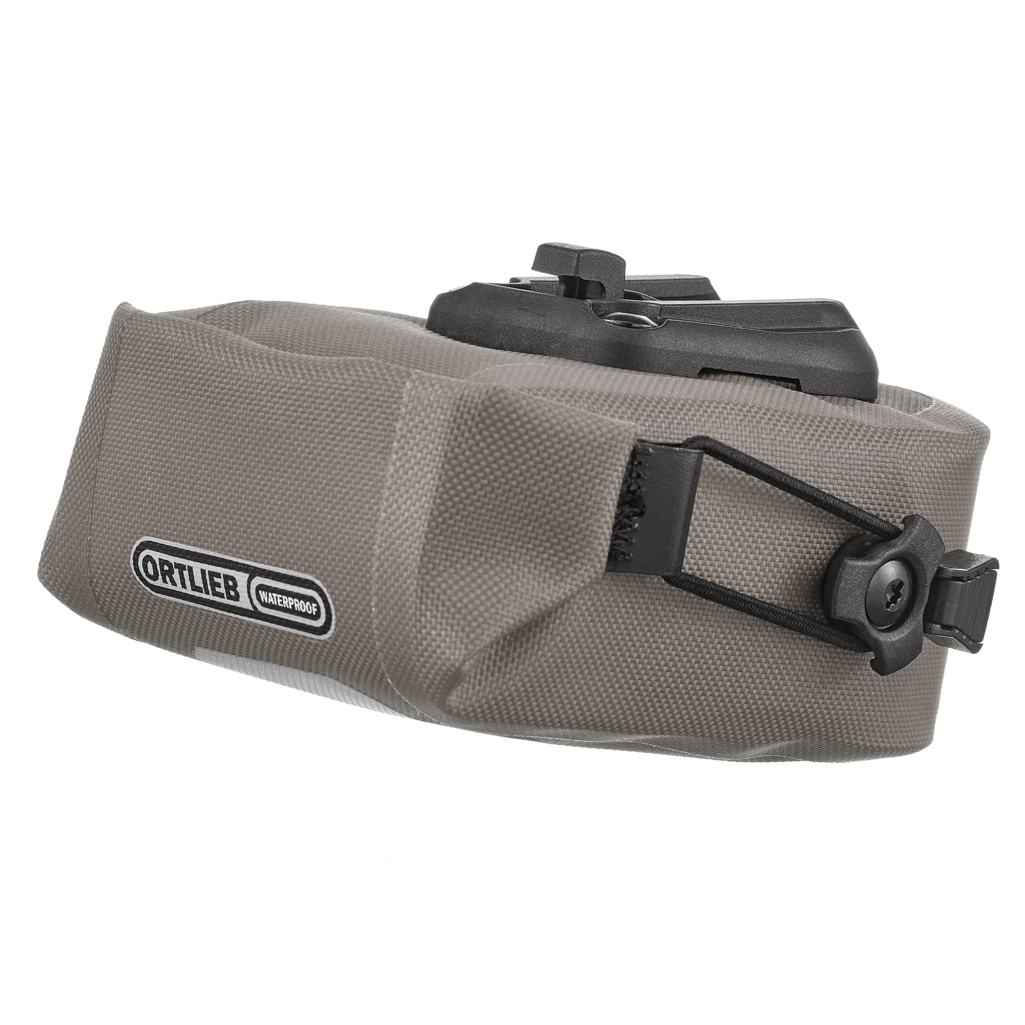 ORTLIEB Micro-Bag 0.8L in dark sand met reflecterend vlak en rolsluiting